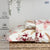 Serene 200 TC 100% Cotton Printed Single / Double/ King Bedsheet with Pillow Covers, Floral Feast Peach