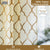 Premium Cotton Curtains - 100% Cotton Curtains, Pack of 2 Curtains, Moroccan Gold Foil