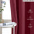 Faux Silk window Blackout Curtains, Blackout Curtains for door, Pack of 2 Curtains - Burgandy