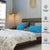100 % Cotton AC Blankets, 3 layered Cotton Quilts & Dohar for Single / Double Bed - Amsterdam Valley Blue