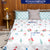 100 % Cotton AC Blankets, 3 layered Cotton Quilts & Dohar for Single / Double Bed - High Garden Red