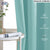 Faux Silk Blackout Curtains for Door and Window, Pack of 2 Curtains - Aqua Blue