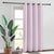 Faux Silk window Blackout Curtains, Blackout Curtains for door, Pack of 2 Curtains - Lavender