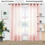 Linen textured Sheer Curtain for Living Room , Curtain for Bedroom, Readymade Curtain, Pack of 2 Curtains - Blush Pink