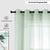 Sheer curtains for Living Room, Net curtains for balcony, pack of 2 curtains - Light Green