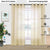 Linen textured Sheer Curtain for Living Room , Curtain for Bedroom, Pack of 2 Curtains - Taupe