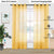 Linen textured Sheer Curtain for Living Room , Curtain for Bedroom, Readymade Curtain,  Pack of 2 - Yellow