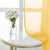Linen textured Sheer Curtain for Living Room , Curtain for Bedroom, Pack of 2 Curtains - Yellow